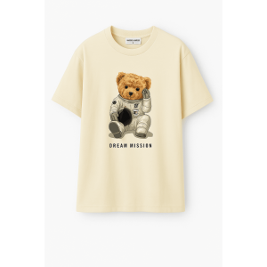 T-Shirt Oversize Βαμβακερό WW1070TS-B Μπέζ