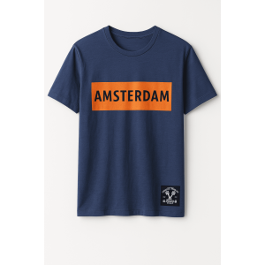 Ανδρικό Βαμβακερό T-Shirt FT-256-4 Indigo