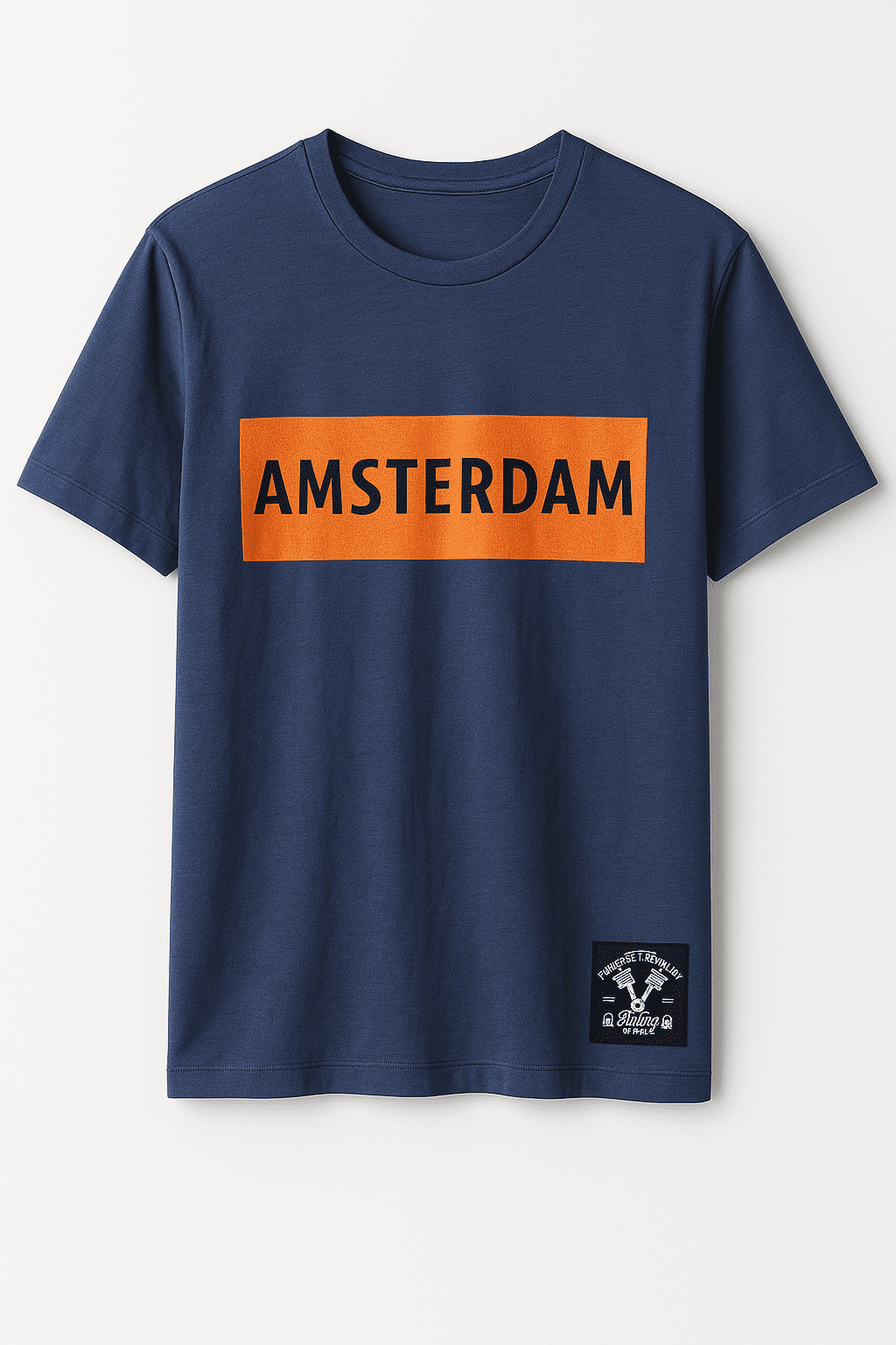 Ανδρικό Βαμβακερό T-Shirt FT-256-4 Indigo