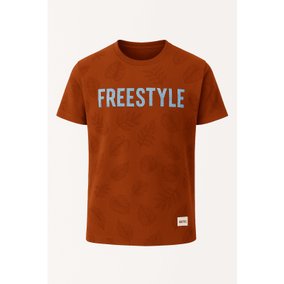 Ανδρικό Βαμβακερό T-Shirt FT-614-46 Brick