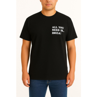 Ανδρικό Βαμβακερό Oversize T-Shirt WW1105TS-A Μαύρο