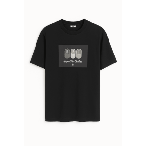 Ανδρικό Oversize T-Shirt Βαμβακερό LJS108-01 Μαύρο