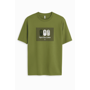 Ανδρικό Oversize T-Shirt Βαμβακερό LJS108-17 Χακί