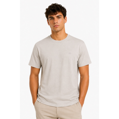 Ανδρικό Βαμβακερό T-Shirt DJ120-6 Γκρι