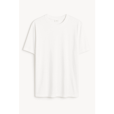 Ανδρικό Βαμβακερό T-Shirt Oversized BT-UNOV566-4 Ασπρο