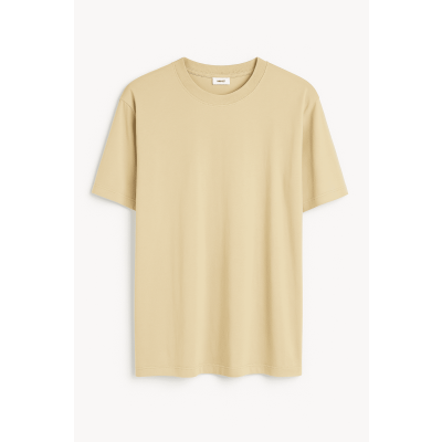 Ανδρικό Μονόχρωμο T-Shirt Oversized BT-UNOV566-5 Μπέζ