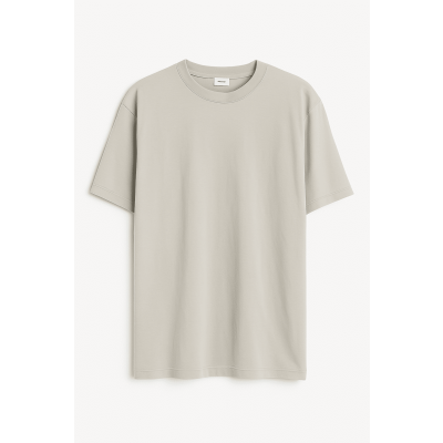 Ανδρικό Βαμβακερό T-Shirt Μονόχρωμο Oversized BT-UNOV566-52  Γκρί