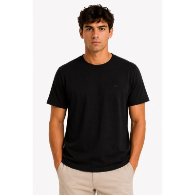 Ανδρικό Βαμβακερό T-Shirt DJ120-1 Μαύρο