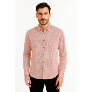 Ανδρικό Πουκάμισο Slim Fit JU58132 Ρόζ