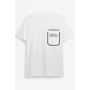 Ανδρικό Βαμβακερό T-Shirt Tomorrow BTTE-25-48-1 Ασπρο