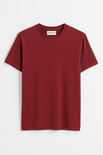 Ανδρικό Βαμβακερό T-Shirt DJ120-12 Μπορντό