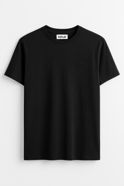 Ανδρικό Βαμβακερό T-Shirt DJ120-1 Μαύρο