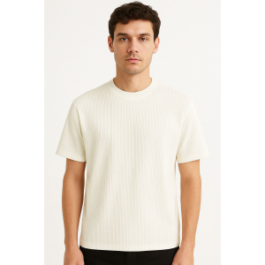 Ανδρικό T-Shirt Βαμβακερό 3C518-2 Ασπρο