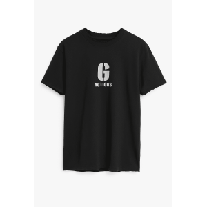 Ανδρικό Βαμβακερό Oversize T-Shirt WW1110TS-A Μαύρο