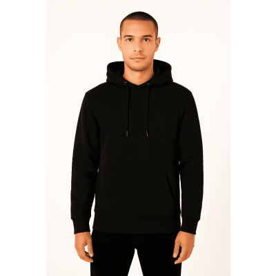 Ανδρικό φούτερ με κουκούλα 7691-1 Μαύρο