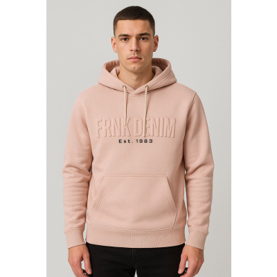 Ανδρικό φούτερ με κουκούλα FD-4027-28-2 Ρόζ