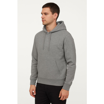 Ανδρικό φούτερ με κουκούλα CP-3301-16 Γκρί