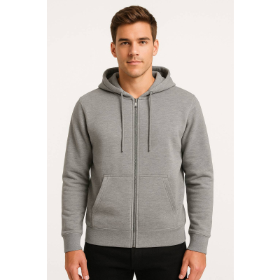 Ανδρική ζακέτα φούτερ CP-3302-16 Γκρι