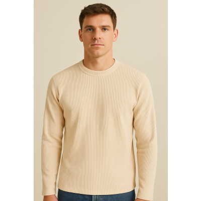 Ανδρική Μπλούζα 220095-3 Μπέζ