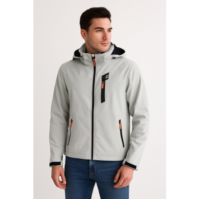 Ανδρικό Μπουφάν GG170048-1 Γκρί