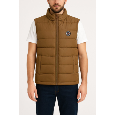 Ανδρικό Αμάνικο Μπουφάν VF01-18 Σοκολά