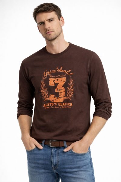 Ανδρική Μπλούζα XR1472-3 Καφέ