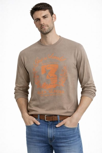 Ανδρική Μπλούζα CD41253-2 Μπέζ