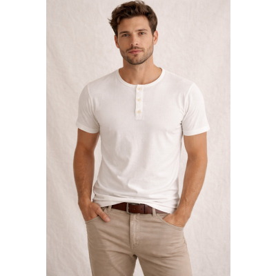 Ανδρικό T-Shirt T52475 Λεύκο