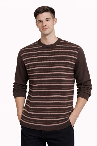 Ανδρική Μπλούζα DP251369 Καφέ