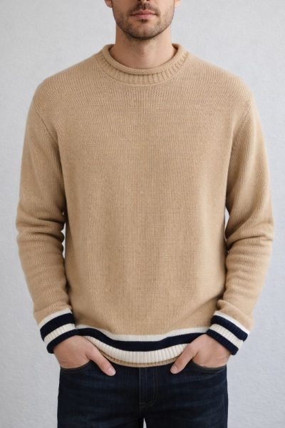 Ανδρικό Πλεκτό HV8411 Μπέζ