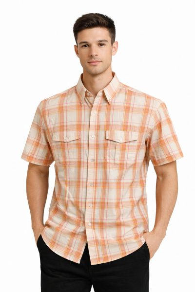 Ανδρικό Πουκάμισο MB32083 Πορτοκαλί