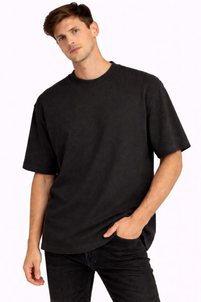 Ανδρικό T-Shirt Πικέ BTK25E-557-1 Μαύρο