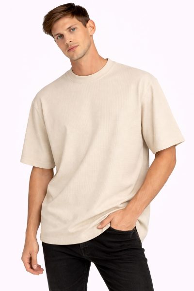 Ανδρικό T-Shirt Πικέ BTK25E-557-2 Μπέζ