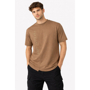 Ανδρικό T-Shirt 1652J-4 Σοκολά