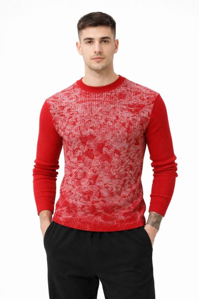 Ανδρικό Πλεκτό RTD1033 Κόκκινο