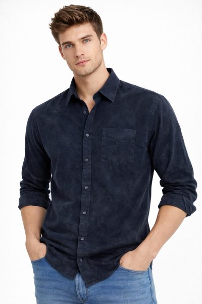 Ανδρικό Πουκάμισο DP485210 Μπλέ