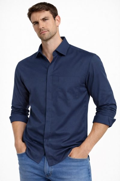 Ανδρικό Πουκάμισο MC88552 Μπλέ