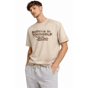 Ανδρικό T-Shirt 7667-3 Μπέζ