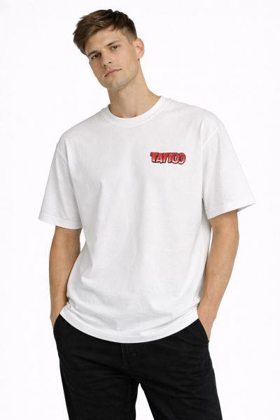 Ανδρικό T-Shirt MD6578-2 Ασπρό