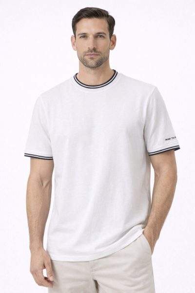 Ανδρικό T-Shirt FT724-2 Ασπρο