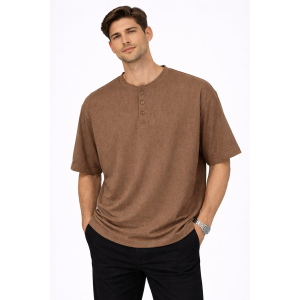 Ανδρικό T-Shirt 7L067-3 Καφέ