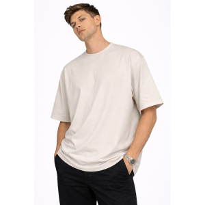 Ανδρικό Oversize T-Shirt TM666-9 Γκρί