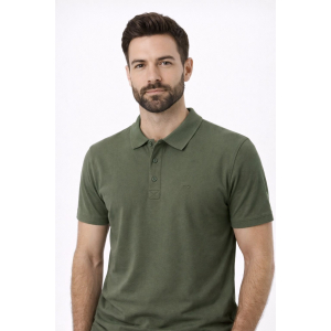 Ανδρική βαμβακερή μπλούζα Polo DJ308-18 Χακί