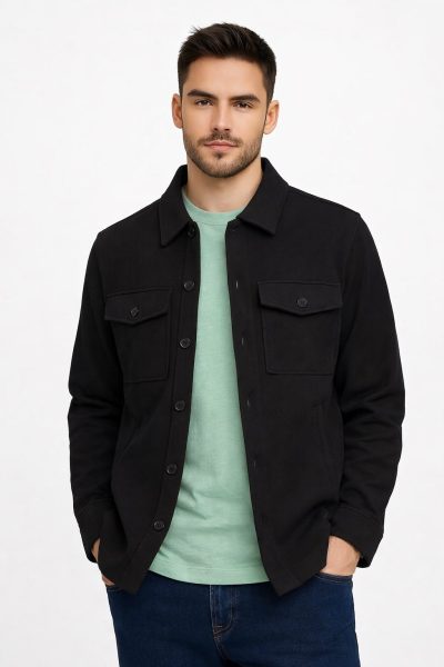 Ανδρική Ζακέτα Oversize MJ6201-1 Μαύρη