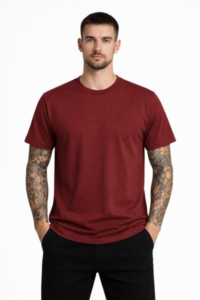 Ανδρικό Βαμβακερό T-Shirt CP1100DIAS-12 Μπορντό