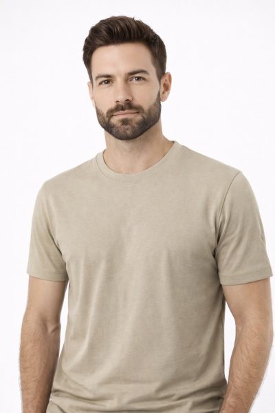 Ανδρικό Βαμβακερό T-Shirt CP1100DIAS-24 Μπέζ