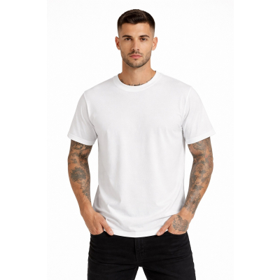Ανδρικό Βαμβακερό T-Shirt CP1100DIAS-2 Ασπρο