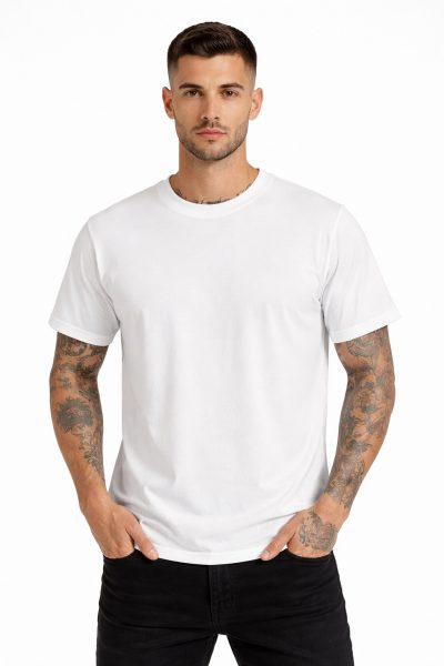 Ανδρικό Βαμβακερό T-Shirt CP1100DIAS-2 Ασπρο