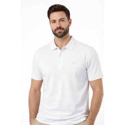 Ανδρική Βαμβακερή Μπλούζα Polo DJ308-2 Ασπρη