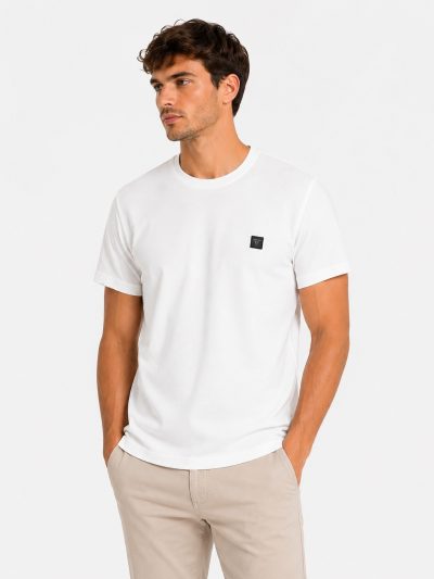 Ανδρικό T-Shirt FT-122-2 Ασπρο